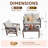 Quantrell 4 - Person Outdoor Metal Seating Group with Thick Cushions