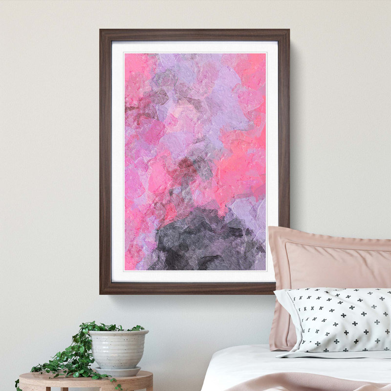 Sound of the World in Abstract - Framed Print, 87cm H x 62cm W x 2cm D, Walnut Framed