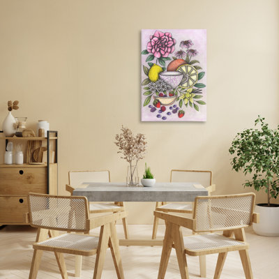 Thé rococo avec toile de fruits, design par Cecilia Battaini