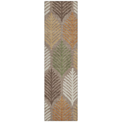 Machine Washable Indoor/Outdoor Chantille ACN2515 Floral Rug