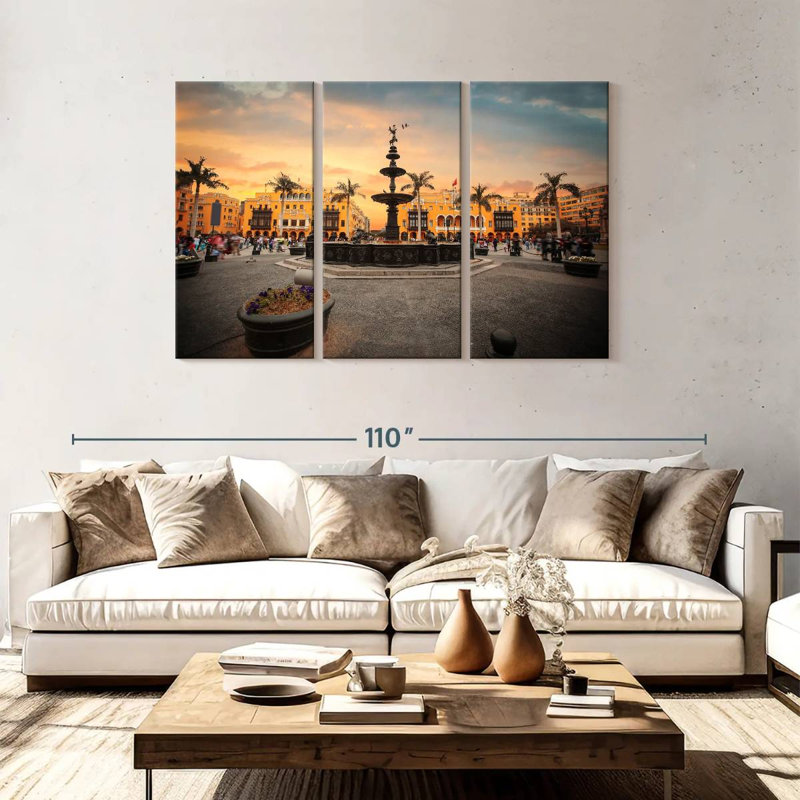 Lima Main Square, 48" H x 74" W