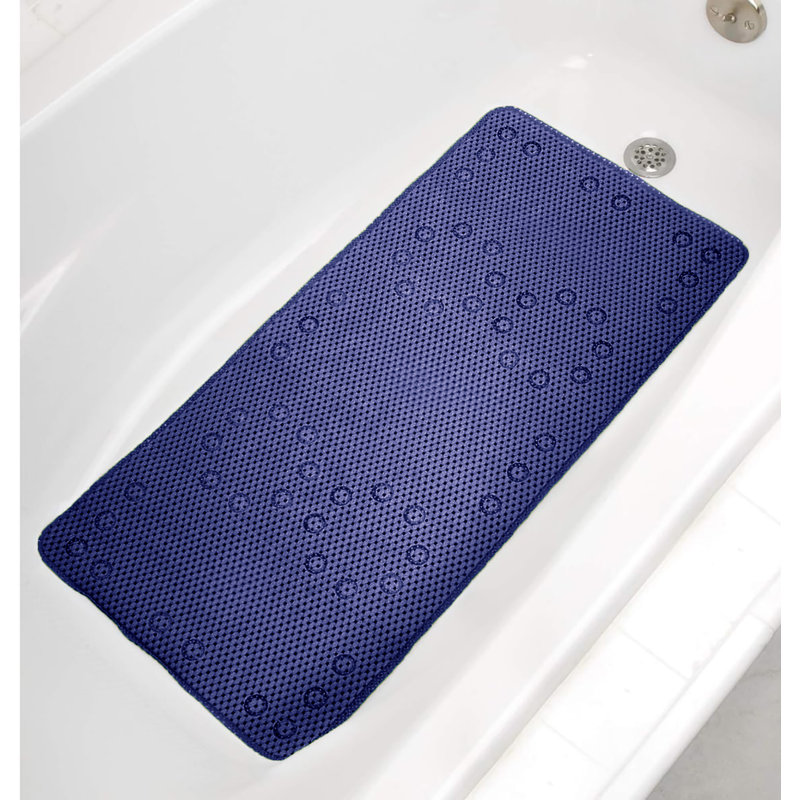 Tapis de douche en mousse Aalasia, Navy Blue