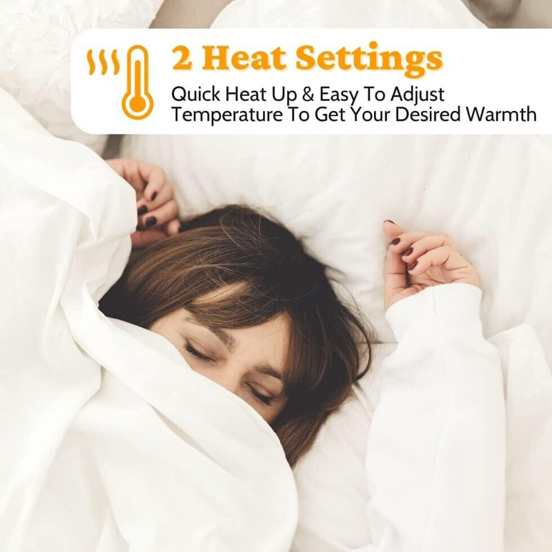 Nayda Heated Throw Blanket, W160 x L150 cm