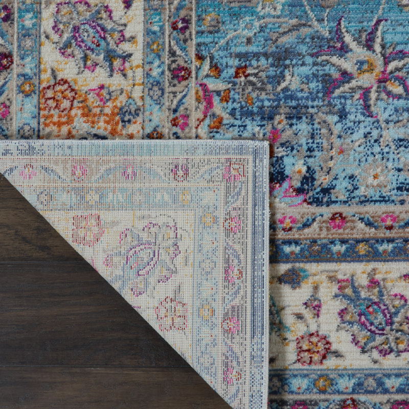 Tapis oriental bleu Lowndes, Rectangle 4 pi x 6 pi