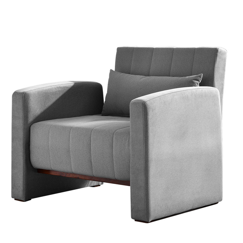 Chaise d'appoint pliante en bois massif multifonctionnelle
