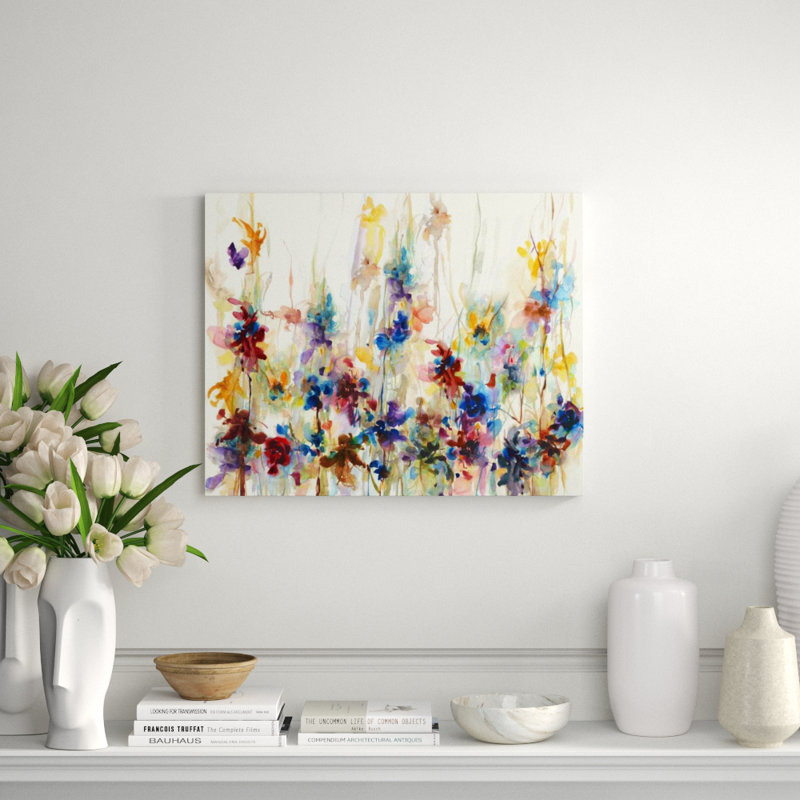 Spring Drops I Print by Sara Brown, Outdoor, 24" H x 30" W x 1.5" D