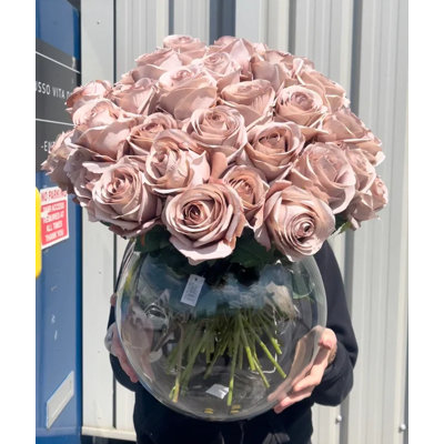 Silk Rose Arrangement in Vase