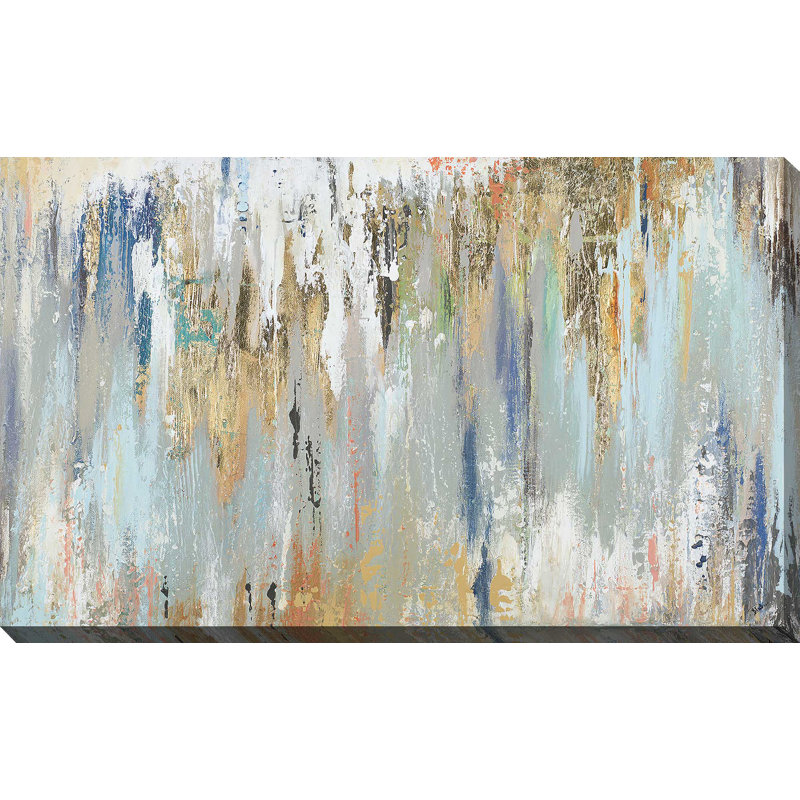 Illusion bleue - impression, Toile tendue, H 36 po x l 60 po, Sans cadre