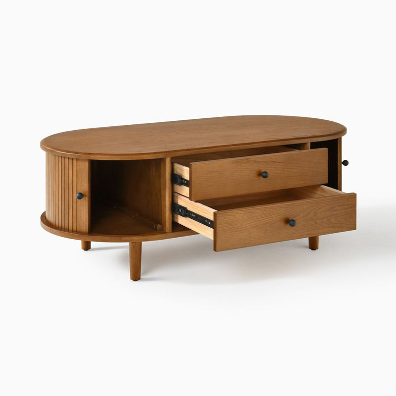 47" MCM Solid Wood Coffee Table