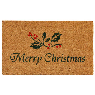 Non-Slip No Pattern Christmas Doormat