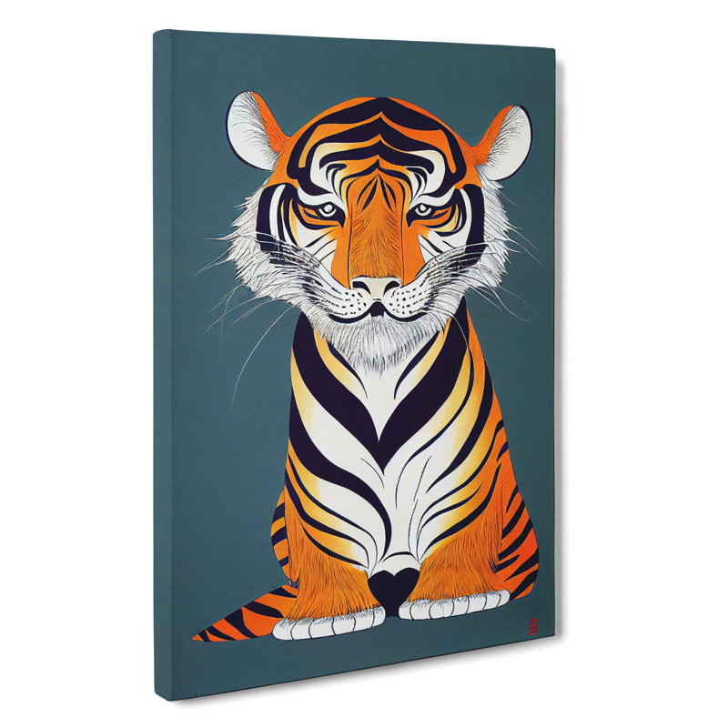 Young Tiger - Wrapped Canvas, 60cm H x 40cm W x 3cm D