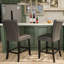 Tabouret de bar moderne en similicuir noir LUMera-530384752-530384754