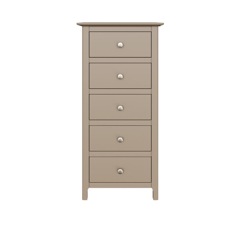 Accetturri 5 Drawer Chest of Drawers, Putty