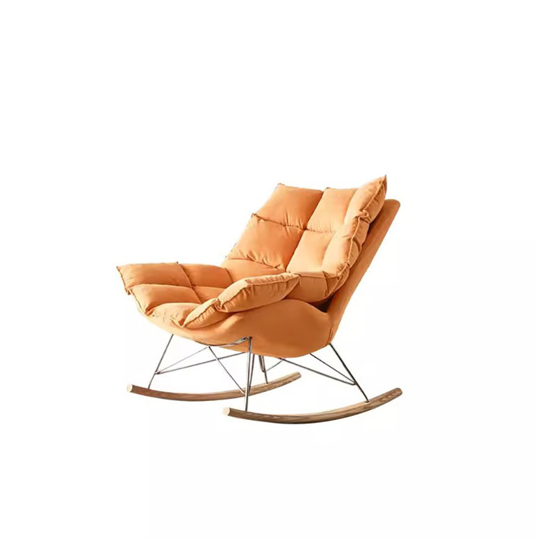 Chaise berçante créative et décontractée, Orange