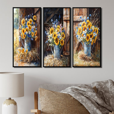 Fleurs assorties - Collection d'art mural traditionnel