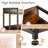 3-Tier Industrial Bookshelf Storage Shelf Display Rack with Adjustable Shelves