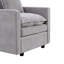 Fauteuil de lecture rembourré en tissu-879411427