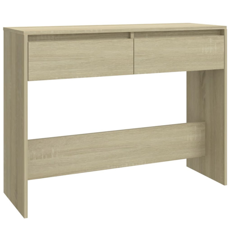 Isaish Console Table, 76.5cm H x 100cm W x 35cm D, Sonoma Oak