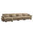 Luxurious L-Shaped Velvet Sofa-1718990669