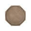 Table d'appoint en panneau de fibres à densité moyenne naturel et blanc avec motif champêtre - l 18,25 po x P 18,25 po x H 25 po