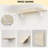 Wall Mounted Folding Table Desk Fold Down Space Saving Laundry Kitchen Workbench Worktable Natural Wood for Home-125812392