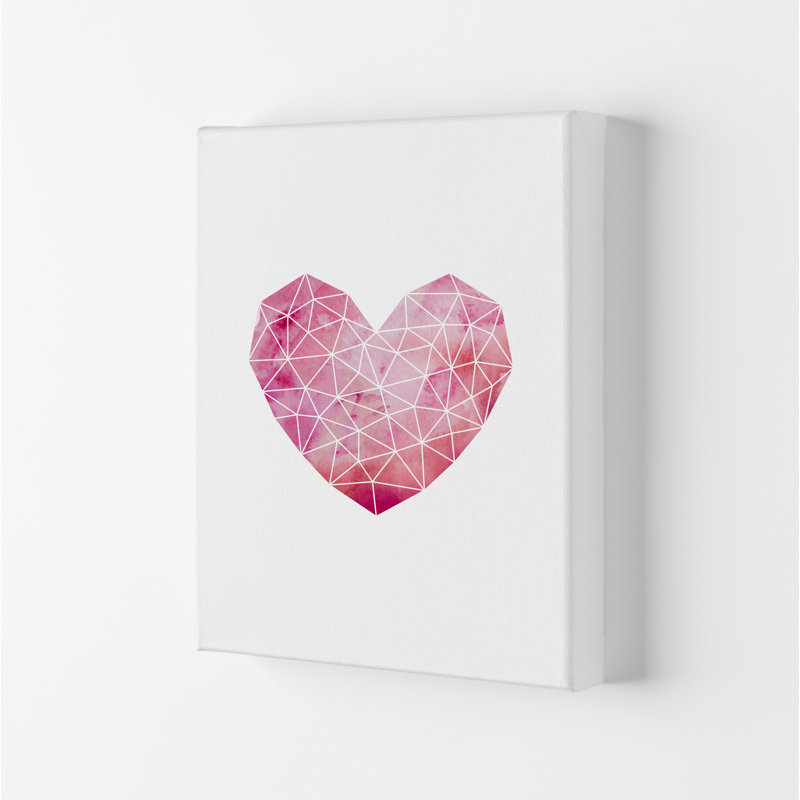 Wire Heart - Print, No Framed, 42cm H x 30cm W x 1cm D
