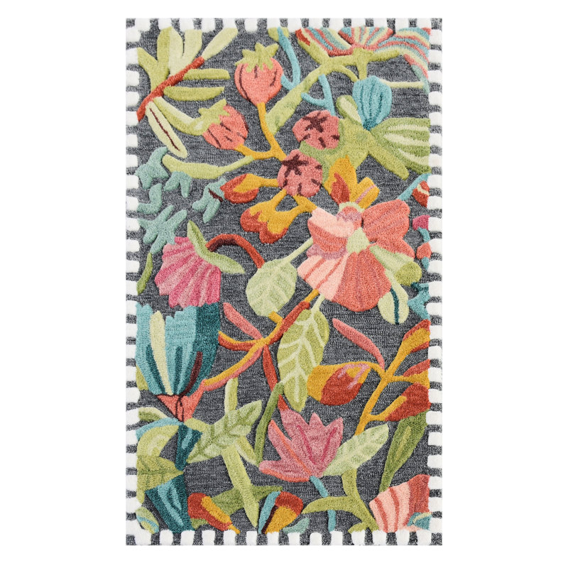 Rousseau's Forest Rug, Rectangle 2'3" x 3'9"