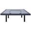 Base de lit ajustable pleine grandeur grise et noire, télécommande sans fil avec commandes tactiles rétroéclairées, réglages de mémoire zéro gravité, taille de la base de sommeil intégrée, esthétique, conception ergonomique pour