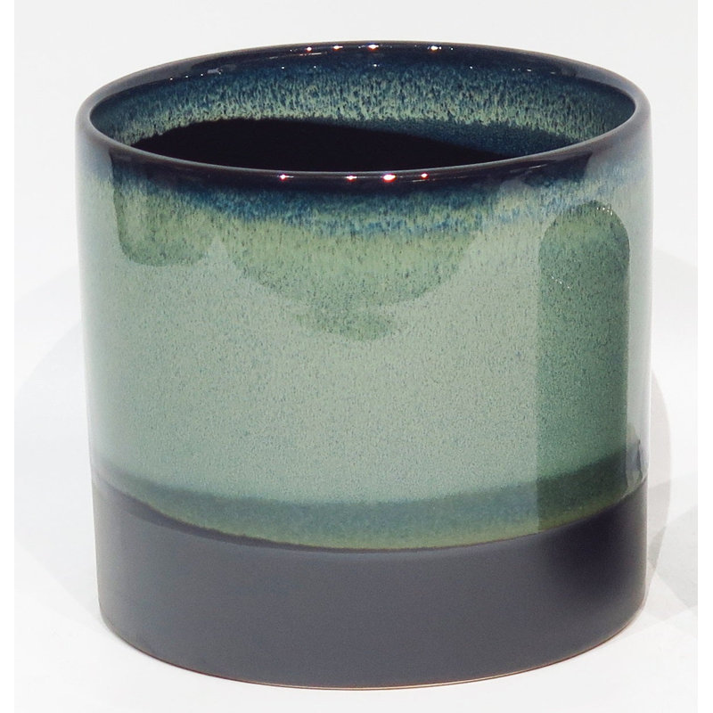Jardinière glacie réactive bleu vert