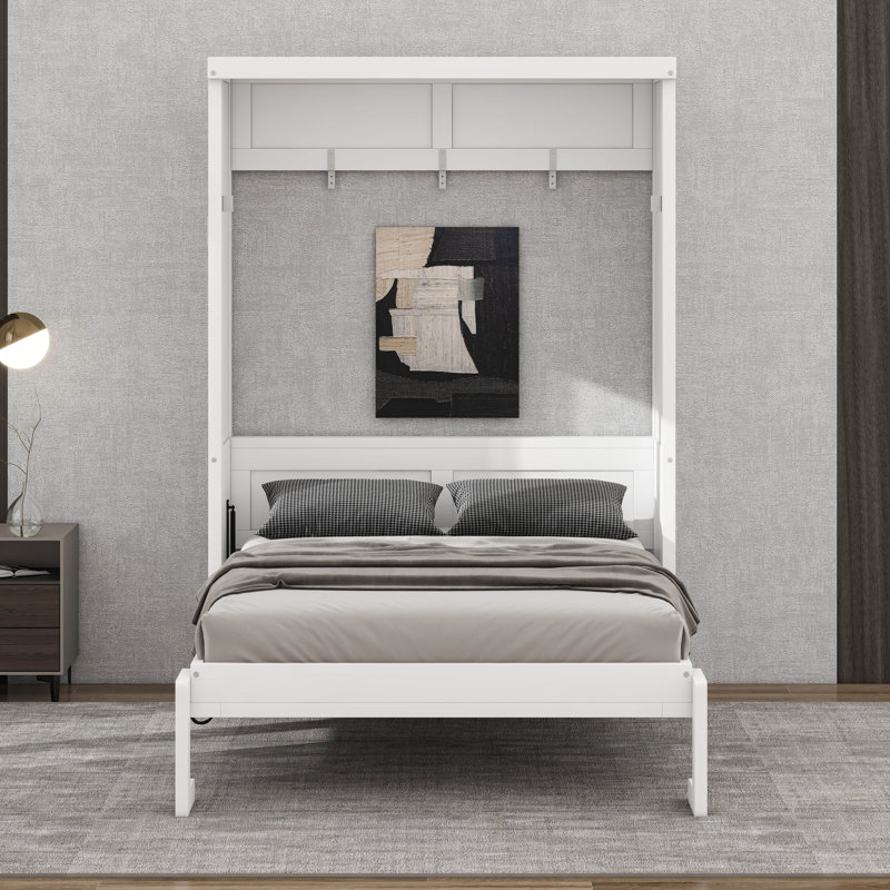Lit escamotable simple, Blanc
