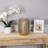 Medium Layered Iron Pillar Candle Holder - - Brass Finish-101097383
