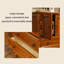 31.5"American-style brown solid wood storage cabinet
