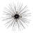 8-Light Flush Mount Ceiling Light – 40” Diameter, Black Finish – Ideal for Living Room, Dining Room, Bedroom, Hallway