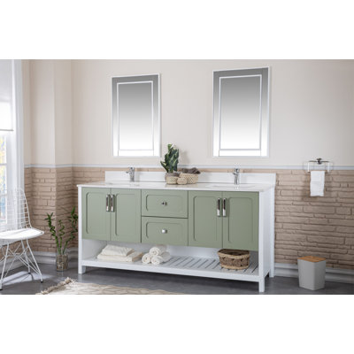 Meuble-lavabo double standard autoportant Cinamon 1800mm