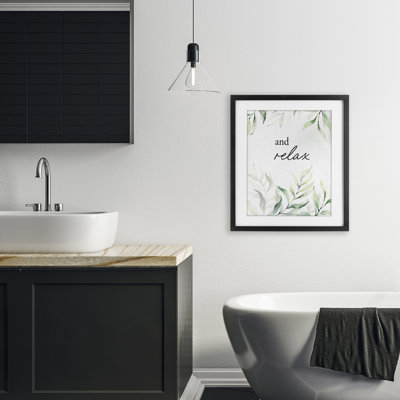 «And Relax So l'encadrement de la verdure sous verre», design par lettré et doublé
