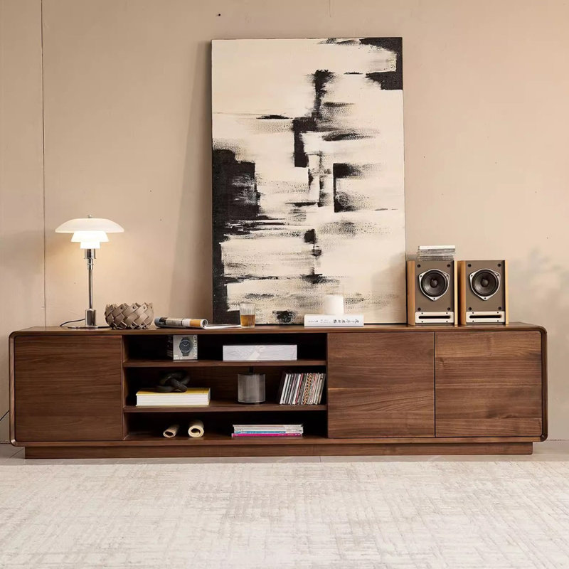 Console de télévision moderne en bois au design minimaliste
