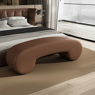 Banc rembourré en cuir Tierone Match