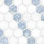 11 in. x 13 in. Polished Marble Mosaic Floor and Wall Tile-1427349505
