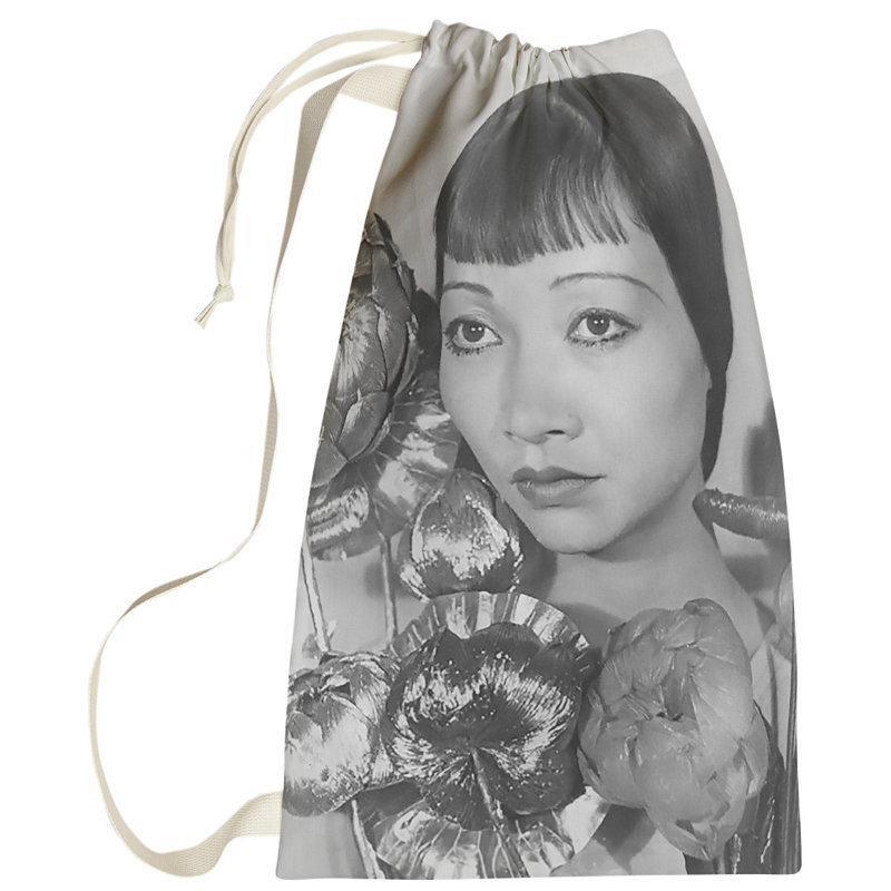 Sac à linge anne mai wong, Petit (H 64 po x l 20 po x P 1,5 po), Blanc cassé