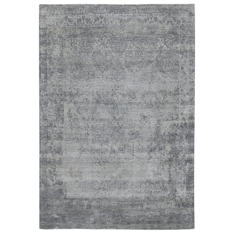 Zenith Abstract Area Rug in Gray, Rectangle 8' x 10'