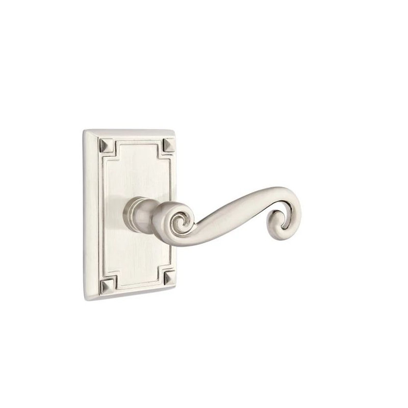 Passage Door Lever with Square Rosette