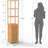 67-Inch Tall Bamboo Cabinet With Door And Shelves For Versatile Storage