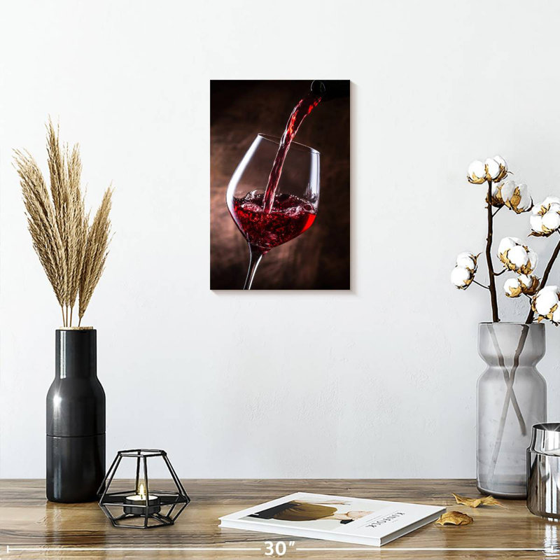 Yarlin Classic Red Wine, 12" H x 8" W