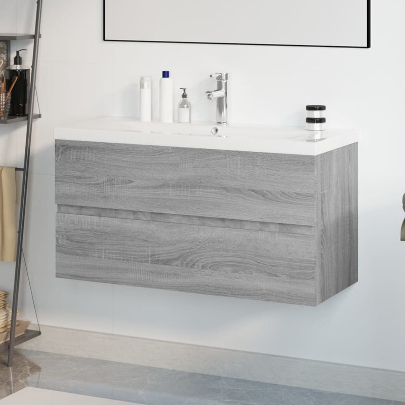 Arandip 90mm Single Bathroom Vanity with Ceramic Basin