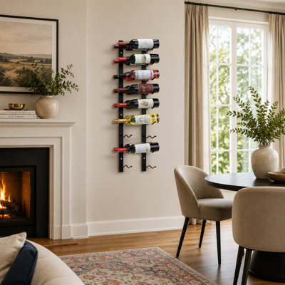 Steel Wine Glass Rack in Black