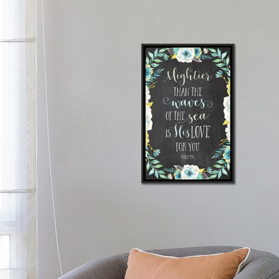«Mightier Than the Waves of the Sea Is His Love for You» - Psaume 93: 4 par Eden Printables - impression d'art textuel