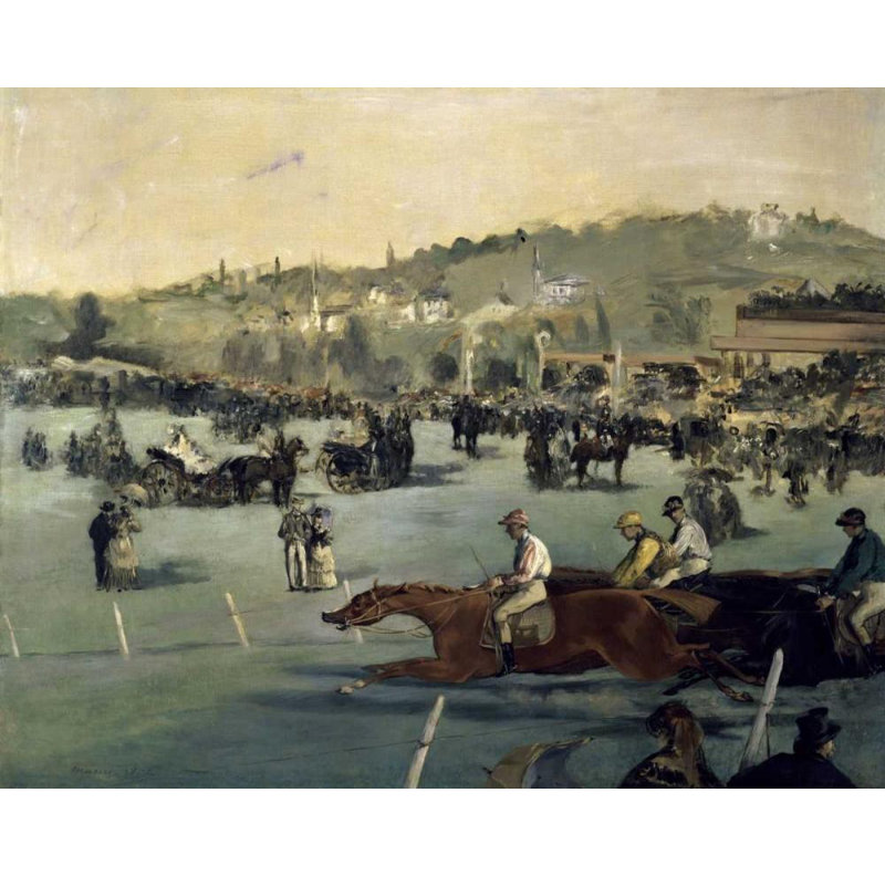 Art sur toile tendue avec toile Astoria Grand Manet, H 36 po x l 44 po