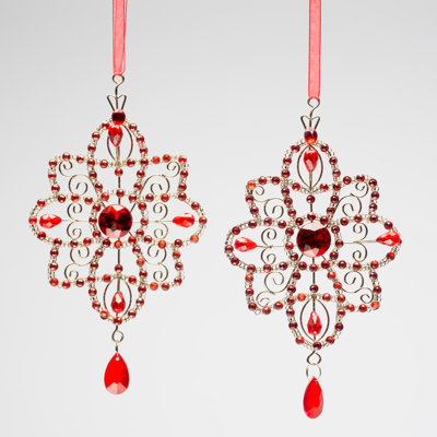 8 in. Crystal Astrology & Stars Shatterproof Holiday Shaped Ornament