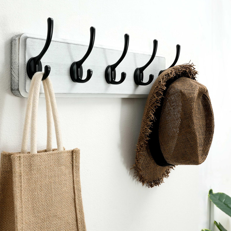 Rondallyn Freestanding 5 - Hook Coat Rack, White