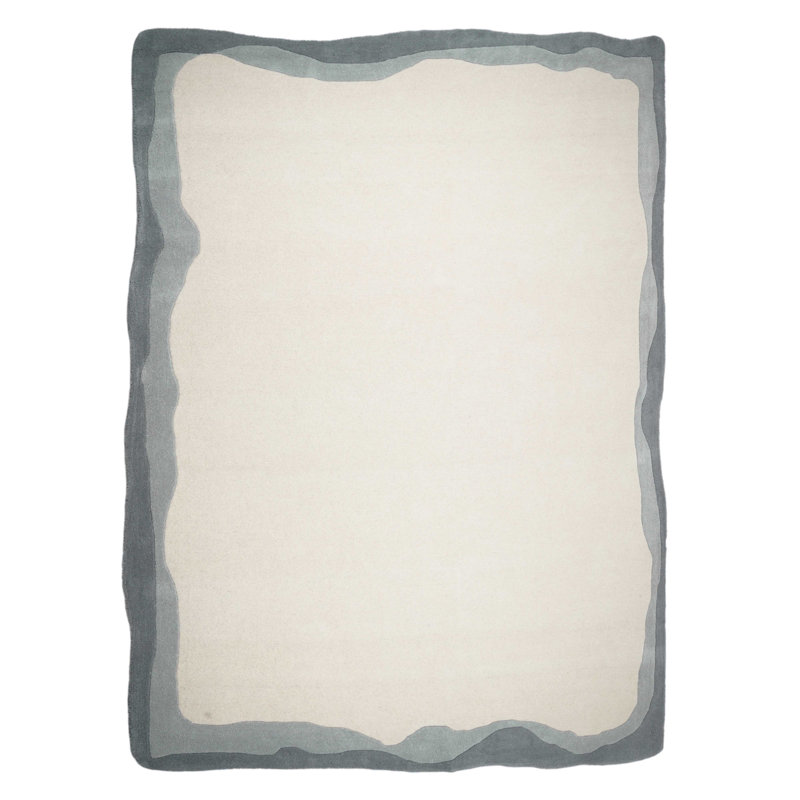 Tapis gris Tarba, Rectangle 8 pi x 10 po